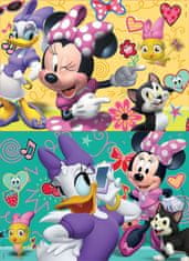 EDUCA Drevené puzzle Minnie a Daisy 2x16 dielikov