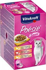 Vitakraft Poésie srdiečka Multipack mäsové vaničky v omáčke 6x85g