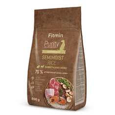 Fitmin Dog Purity Rice Semimoist Rabbit & Lamb krmivo pre psov 0,8 kg