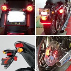 motoLEDy Zadné svetlá FLEX LED zastavenie, poloha, smer motocykla