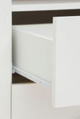 Danish Style Komoda Legolas, 120 cm, prírodná / biela