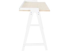 Danish Style Pracovný stôl Alvin, 120 cm, prírodná / biela