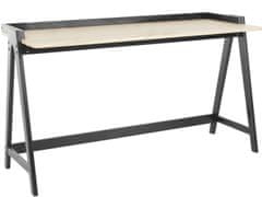 Danish Style Pracovný stôl Alvin, 120 cm, prírodná / čierna