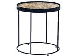 Danish Style Odkládací stolík Chloe, 47 cm, čierna