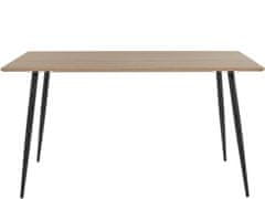 Danish Style Jedálenský stôl Rex, 140 cm, dub / čierna