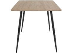 Danish Style Jedálenský stôl Rex, 140 cm, dub / čierna