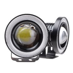 motoLEDy DRL COB LED SVETLÁ anjelské oko denné svetlo, priemer 6,5 cm 3200lm 2ks