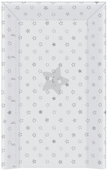 Ceba Baby Prebaľovacia podložka mäkká 80 cm trojhranná - Hviezdy sivá