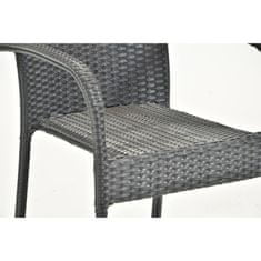 eoshop Nábytok Set VIKING L + 4x stoličky PARIS antracit