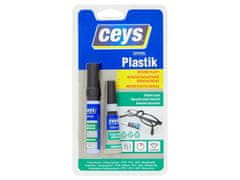 Ceys Lepidlo Ceys SPECIAL PLASTIK, na obtiažne plasty, sekundové, 3 g + 4 ml