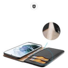 Dux Ducis Dux Ducis Hivo kožené puzdro pre Samsung Galaxy S22 Ultra - Modrá KP25035