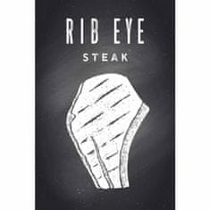 Retro Cedule Ceduľa Steak Rib Eye