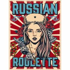 Retro Cedule Ceduľa Tattoo - Russian Roulette
