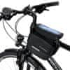shumee Taška na rám na bicykel taška na bicykel vodotesné puzdro na telefón 1,5l čierne
