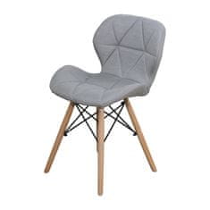 IDEA nábytok Jedálenská stolička ALFA sivá látka