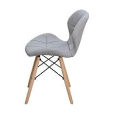 IDEA nábytok Jedálenská stolička ALFA sivá látka