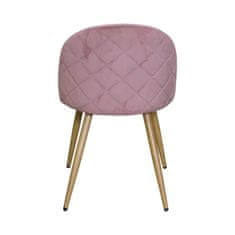 IDEA nábytok Jedálenská stolička LAMBDA ružový zamat