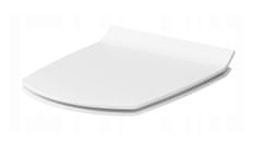 CERSANIT Carina, antibakteriálne toaletné sedátko z duroplastu s pomalým zatváraním, biela, K98-0135