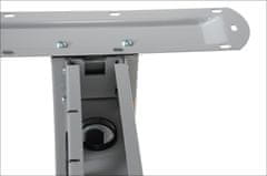 STEMA Kovový rám stola STL, nastaviteľný nosník, 135-175x68x72,5 cm, vhodné do domácnosti aj kancelárie, šedá farba