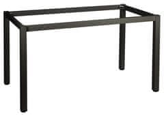 STEMA Kovový rám na stôl alebo písací stôl NY-A057/K, noha 5x5 cm, nastaviteľné plastové nožičky, 136x76x72,5 cm, čierna