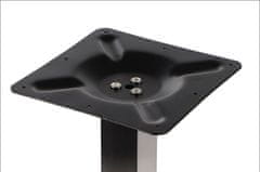 STEMA Kovová podnož pre stôl SH-5002-1/60/B. Pre domácnosť, kanceláriu, reštauráciu a hotel, 40x40x72 cm, noha 6x6 cm, čierna