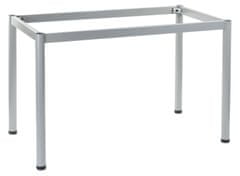 STEMA Kovový rám na stôl alebo písací stôl NY-A057/O, noha s priemerom 5 cm, nastaviteľné plastové nožičky, 116x66x72,5 cm, šedá farba