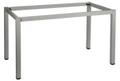 STEMA Kovový rám na stôl alebo písací stôl NY-A057/K, noha 5x5 cm, nastaviteľné plastové nožičky, 116x66x72,5 cm, šedá farba