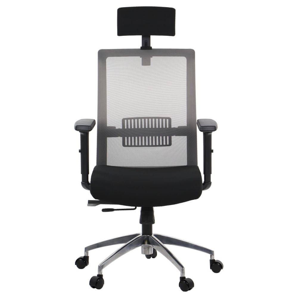STEMA Otočná stolička s výsuvným sedadlom RIVERTON M/H/AL - rôzne farby - čierno-šedá
