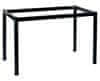 Kovový rám na stôl alebo písací stôl NY-A057/O, noha s priemerom 5 cm, nastaviteľné plastové nožičky, 176x76x72,5 cm, čierna