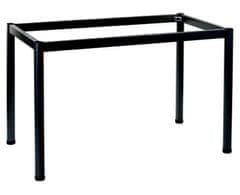 STEMA Kovový rám na stôl alebo písací stôl NY-A057/O. Má okrúhlu nohu s priemerom 5 cm a nastaviteľné plastové nožičky. Skrutkovaný rám, práškovo lakovaný. Rozmery 76x76x72,5 cm. Čierna farba.