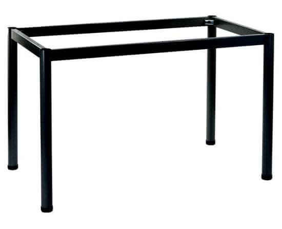STEMA Kovový rám na stôl alebo písací stôl NY-A057/O, noha s priemerom 5 cm, nastaviteľné plastové nožičky, 116x76x72,5 cm, čierna