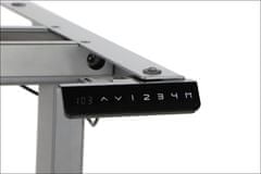 STEMA Elektrický rám stola UT04-2T, výška 70,5-118 cm, dĺžka 119-172 cm, protikolízny systém, noha 2-segmentová, šedá farba