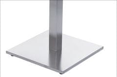 STEMA Kovová podnož stola SH-2002-1/S/6, brúsená nehrdzavejúca oceľ, 45x45x71 cm, noha 6x6 cm, vhodné do domácnosti, hotela a reštaurácie