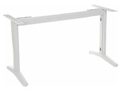 STEMA Kovový rám stola STT, nastaviteľný nosník, 135-175x68x72,5 cm, vhodné do domácnosti aj kancelárie, biela farba