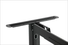 STEMA Kovový rám stola STT, nastaviteľný nosník, 135-175x68x72,5 cm, vhodné do domácnosti aj kancelárie, čierna farba