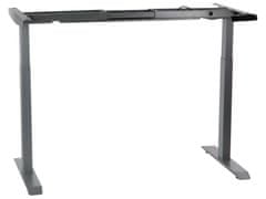 STEMA Elektrický rám stola UT04-2T, výška 70,5-118 cm, dĺžka 119-172 cm, protikolízny systém, noha 2-segmentová, šedá farba