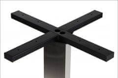 STEMA Kovová podnož stola SH-3002-7/P, leštená nehrdzavejúca oceľ, 55x55x72,5 cm, vhodné do domácnosti, hotela a reštaurácie