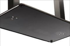 STEMA Dvojitá kovová stolová podnož SH-3003-1/S/6, brúsená nehrdzavejúca oceľ, 70x40x72,5 cm, pre kanceláriu, hotel a reštauráciu