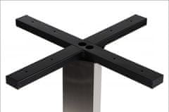 STEMA Kovová podnož stola SH-3002-6/P, leštená nehrdzavejúca oceľ, 50x50x72,5 cm, vhodné do domácnosti, hotela a reštaurácie