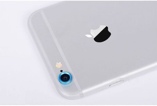 Oem Ochranný krúžok pre kameru iPhone 6 Plus - modrý