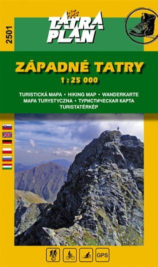 Západné Tatry - 1:25 000 Turistická a cykloturistická mapa