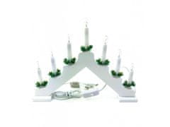 AUR Vianočný svietnik pyramída - 7 žiaroviek (do zásuvky)