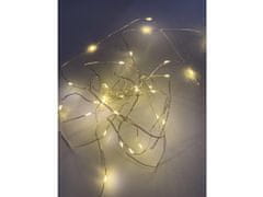 commshop Vonkajšia vianočná mikro reťaz 5m (50 LED) - teplá biela
