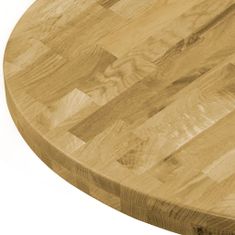 Vidaxl Stolová doska dubové drevo okrúhla 44 mm 500 mm