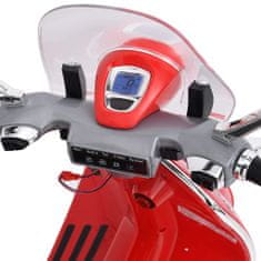 Vidaxl Detská elektrická motorka Vespa GTS300, červená