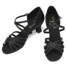 Burtan Dance Shoes Topánky na latinskoamerický tanec Havana, čierna 5 cm, 36