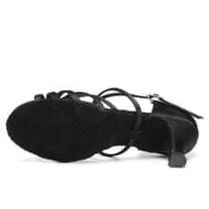 Burtan Dance Shoes Topánky na latinskoamerický tanec Havana, čierna 7 cm, 36
