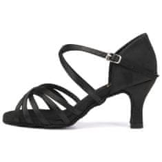 Burtan Dance Shoes Topánky na latinskoamerický tanec Havana, čierna 7 cm, 36