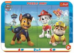 Trefl Baby puzzle Šťastná Tlapková patrola 2v1, 10 dielikov