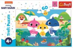 Trefl Puzzle Baby Shark s rodinou na dovolenke 60 dielikov